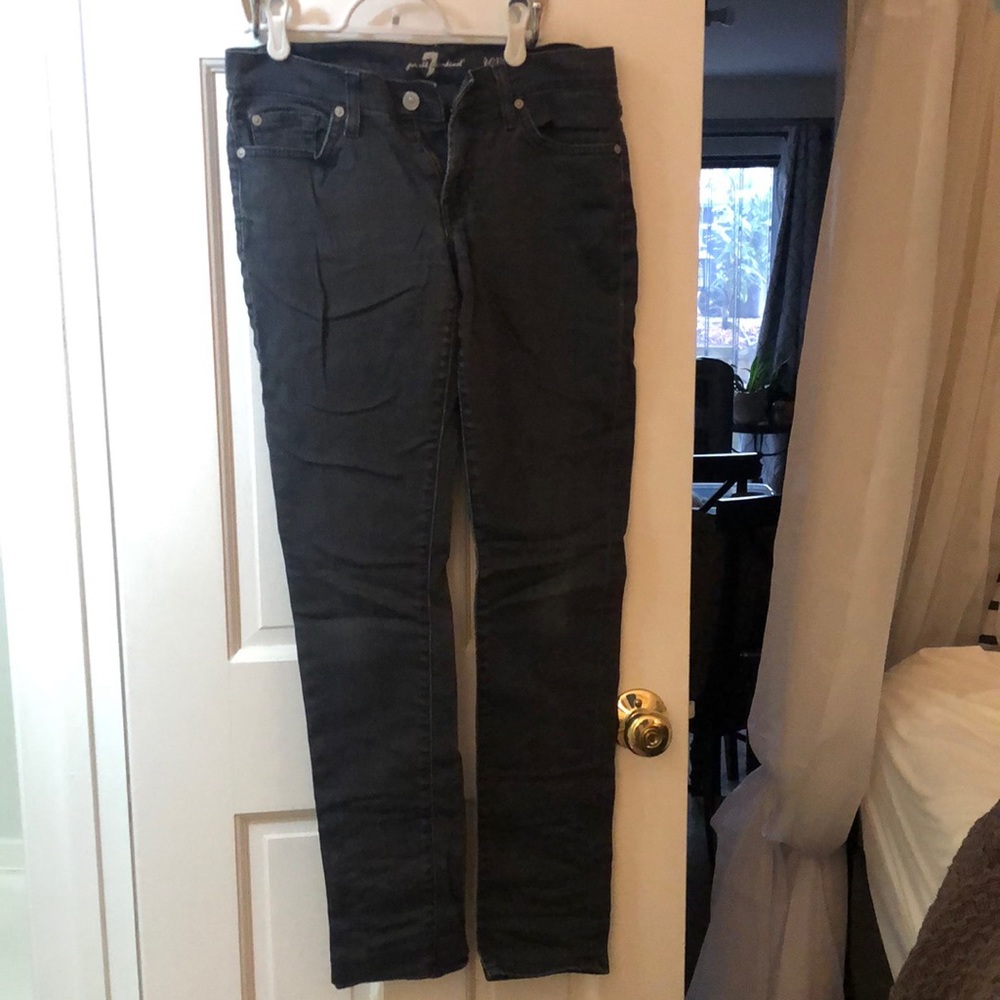 Size 27 Grey-blue 7 for All Mankind Roxanne Jeans